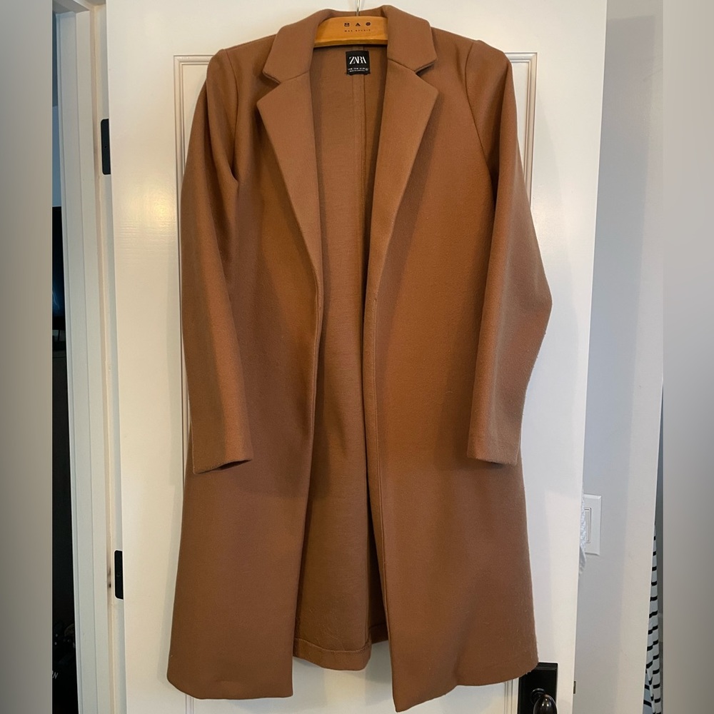 Zara Camel Coat Jacket